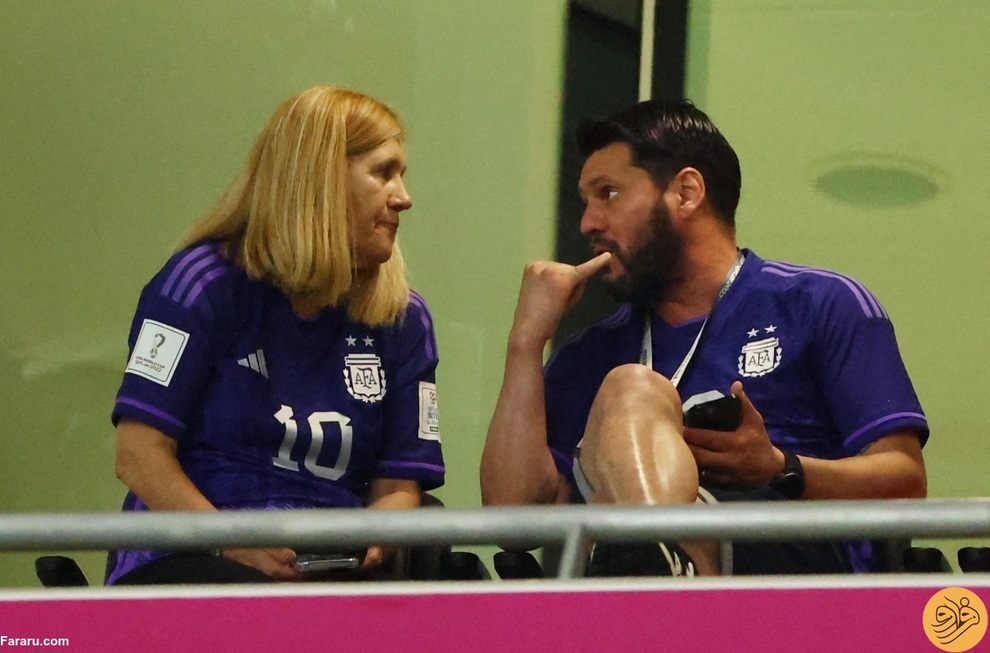 بالاخره مادر لیونل مسی در جام جهانی آفتابی شد+ عکس
